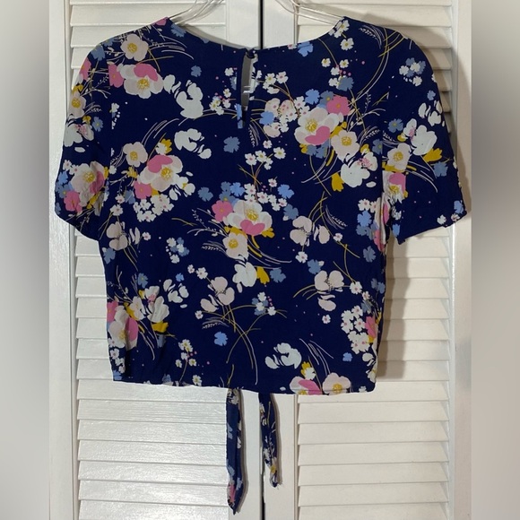 a.n.a. Skirt Set Size Small Navy With Floral Pattern - Picture 9 of 13